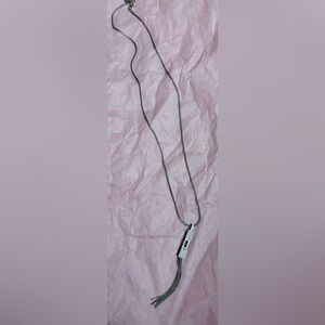 Swarovski Silver Tassel Pendant Necklace